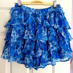 Kooples short tiered skirt